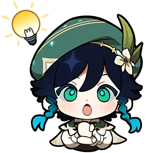 Genshin impact stickers chat preview