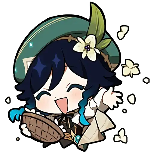 Genshin impact stickers chat preview