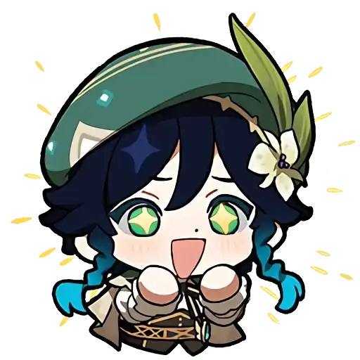 Genshin impact stickers chat preview
