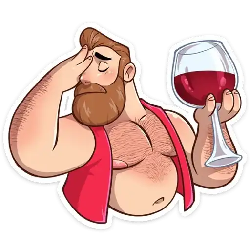 Sticker 🍷