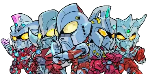 Ultraman-Gundam Crossover preview