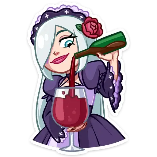 Sticker 🍷
