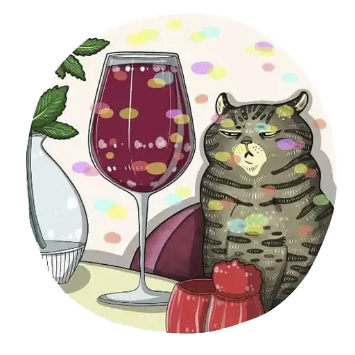 Sticker 🍷