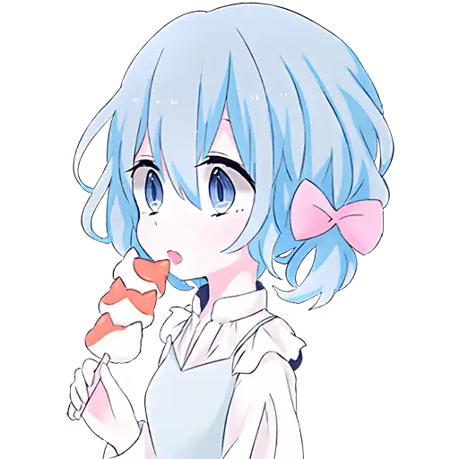 Голубая девочка preview