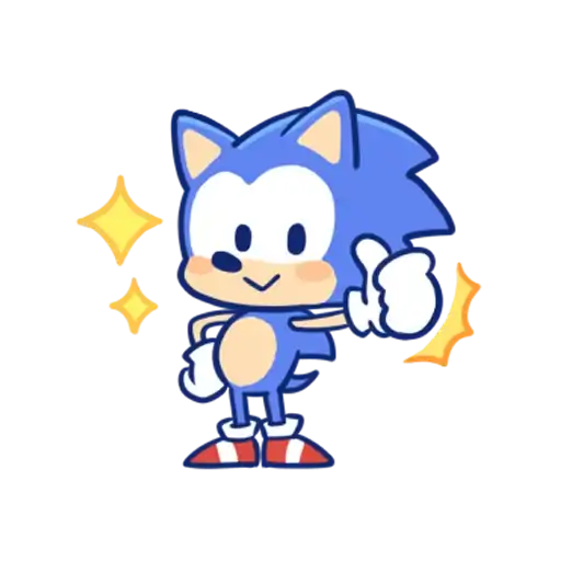 Sonic Cute Emoji preview