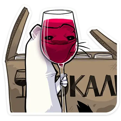 Sticker 🍷
