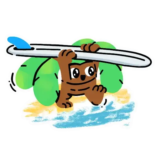 Sticker 🏄
