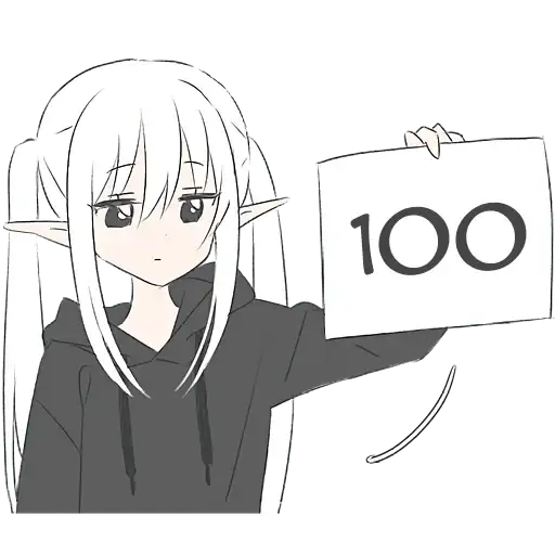 Эльфийка в худи preview