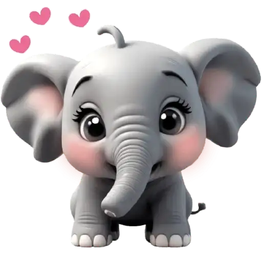 Милый слонёнок preview