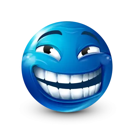 Blue emoji preview