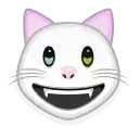 White cat emoji preview