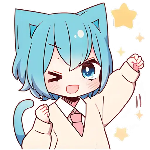 Голубой котик preview