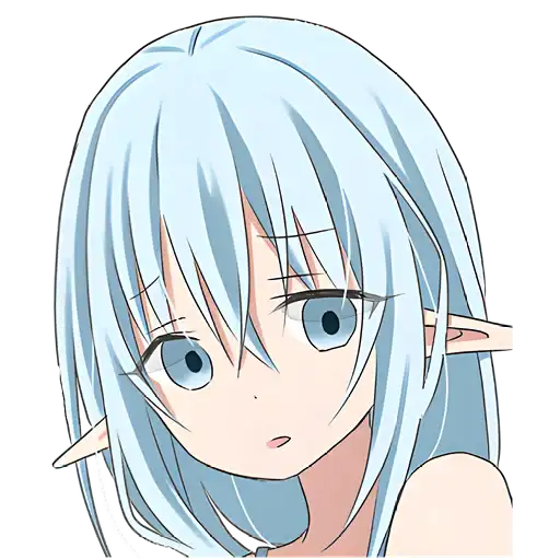 Голубая эльфийка preview