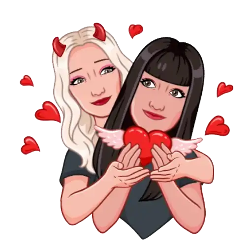 Sticker 👩‍❤️‍💋‍👩