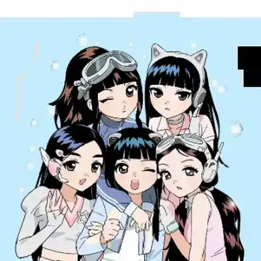 NewJeans Illustration kakao Emoticon🌟 preview