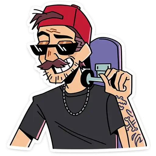 Sticker 👨‍🦰